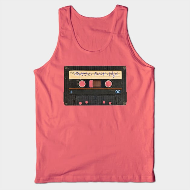 Classic Rock Mix Tape Tank Top by JP